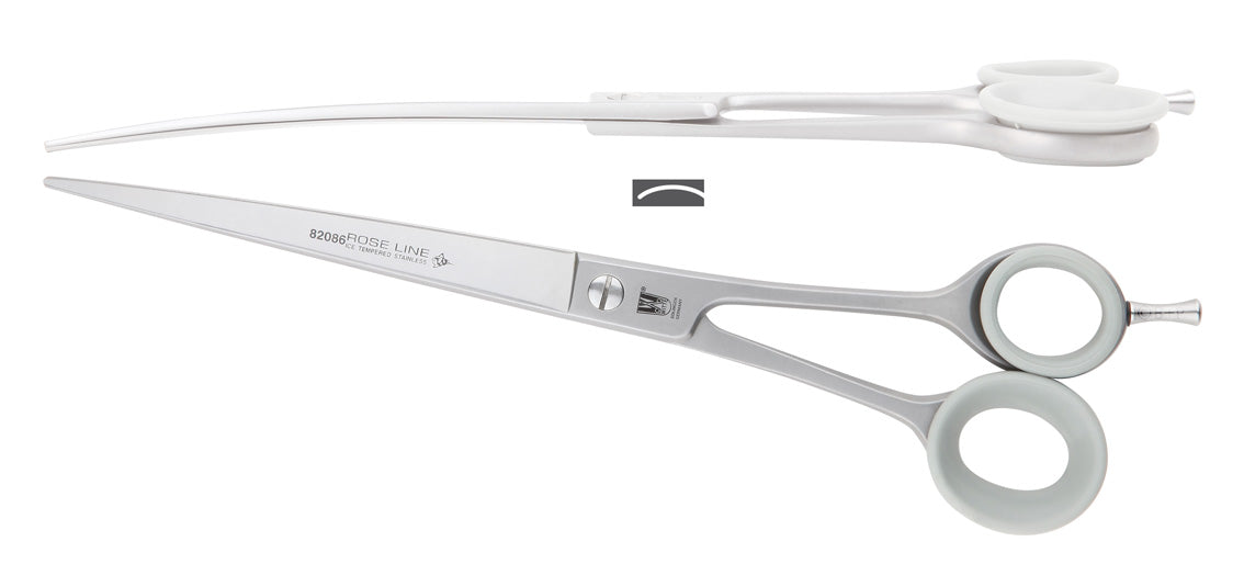 Witte Rose Line Grooming-Schere 8,5 Zoll gebogen