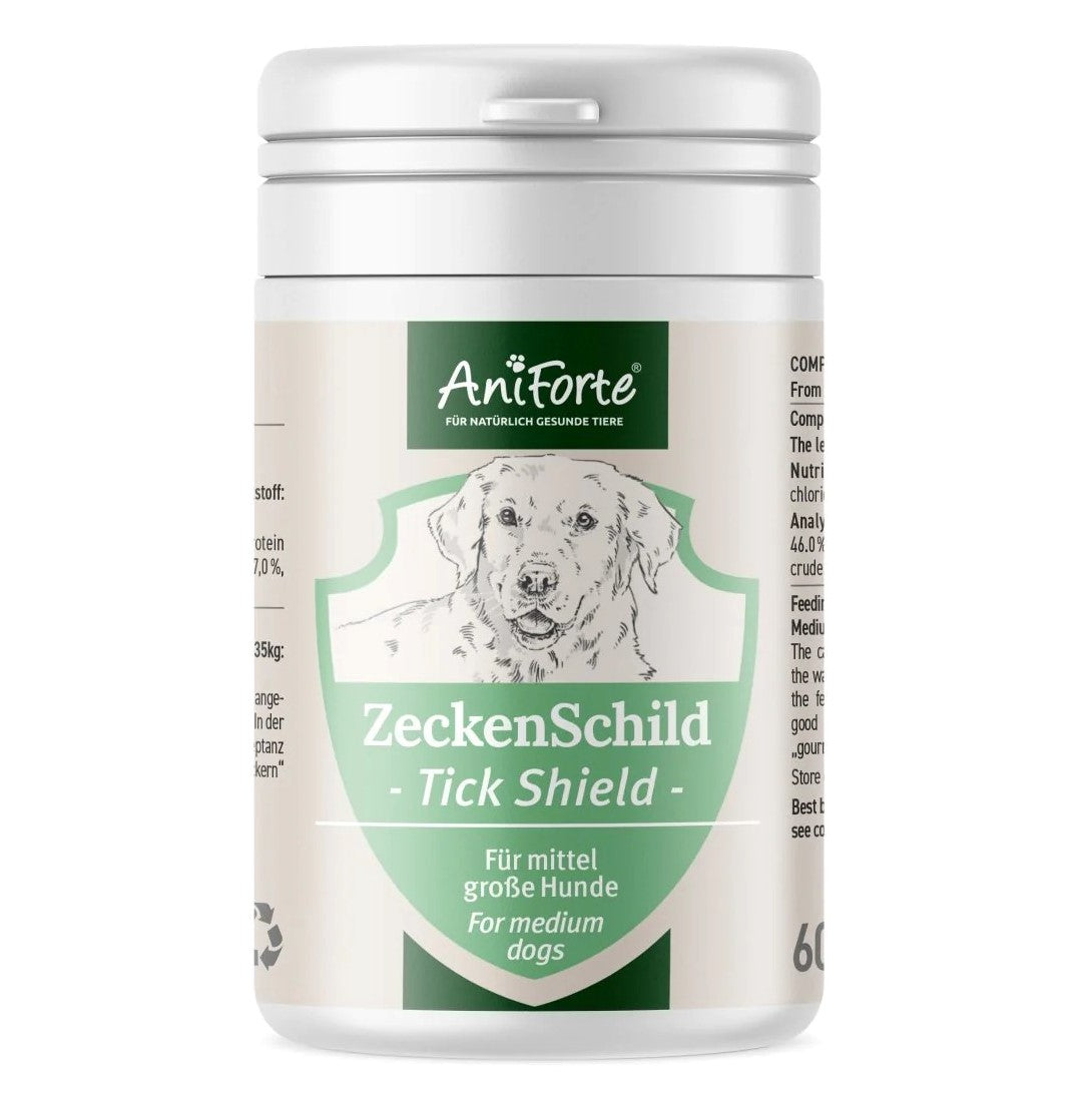 AniForte® ZeckenSchild Kapseln Unterstützt den Schutz vor Zecken mit Bierhefe & Vitamin B1, für Hunde