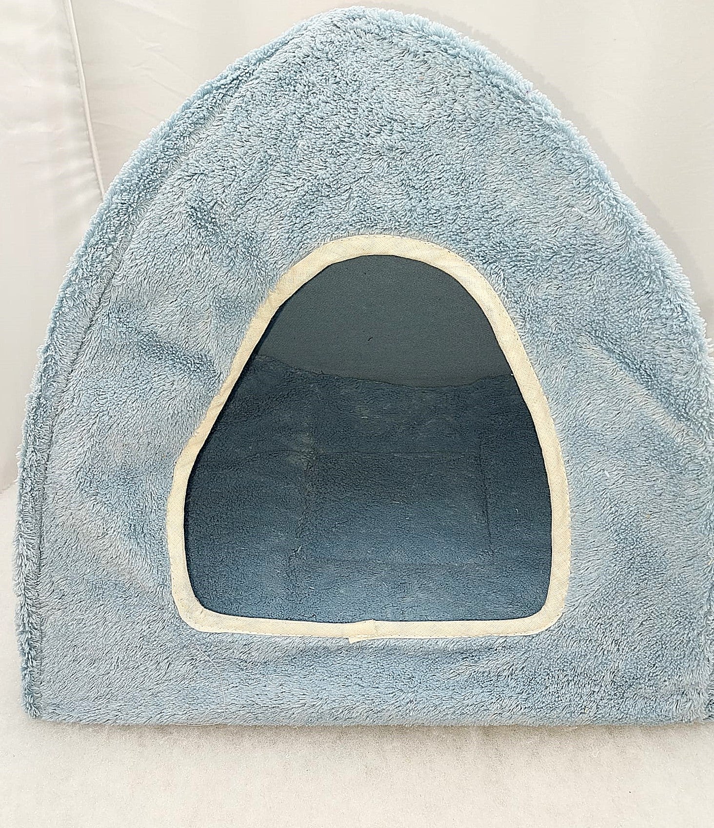 Welkas Katzen Iglu Baumwolle, leicht zu transportieren, mit separater gefüllter Liegdecke, Reisezelt