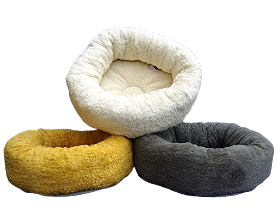 Welkas Katzenbett Baumwolle rund, dicker Rand ca.12cm Katzenschlafplatz Cat Bed Bett