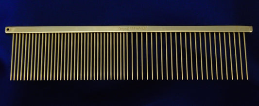 Greyhound comb Kamm 734G original fein/grob 19cm Long Pin 3,8cm 18k vergoldet