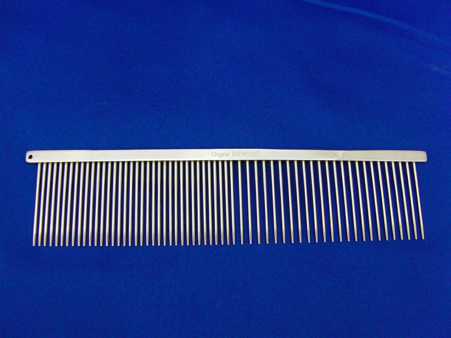Greyhound comb, Kombinationskamm 734N original fein grob 19cm, Longpin 3,8cm