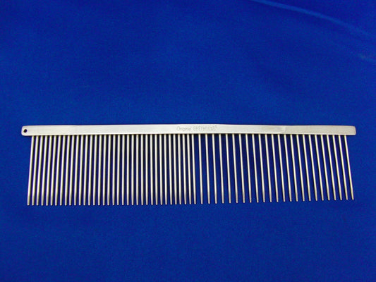 Greyhound comb, Kombinationskamm 734N original fein grob 19cm, Longpin 3,8cm