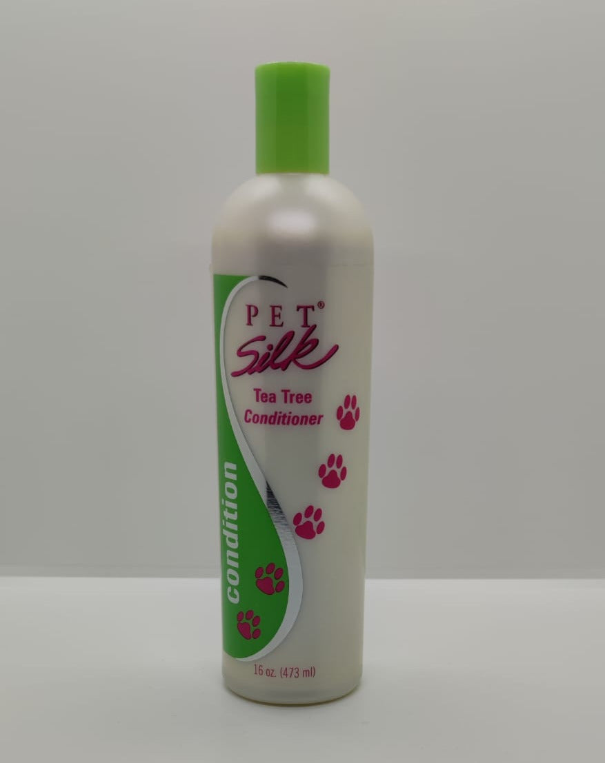 Pet Silk Tea Tree Conditioner 473ml Hautirritationen Floh- und Zeckenprobleme