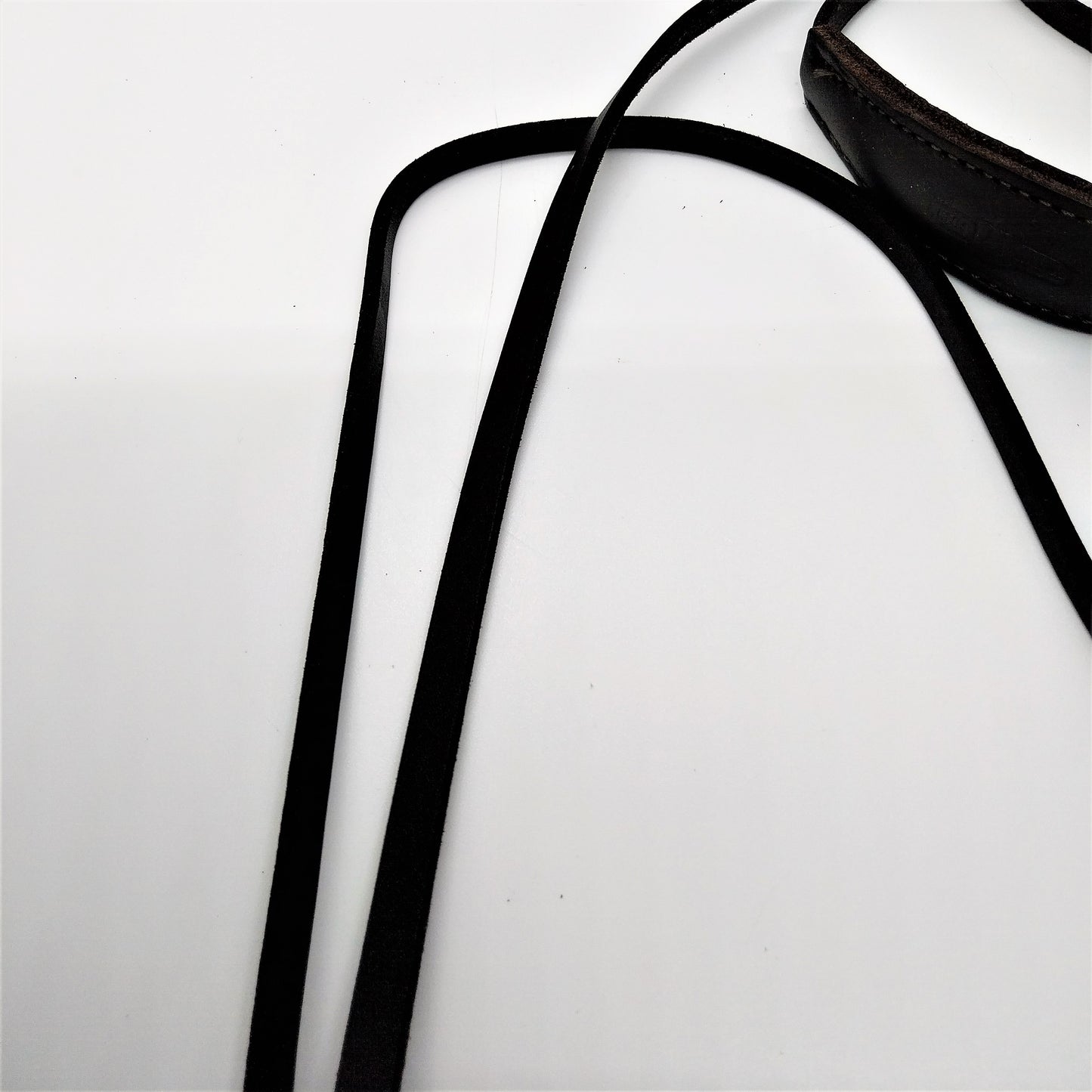 Fettleder Schauleine - lang - mit Kehlkopfschutz ca. 8mm oder ca. 10mm breit
