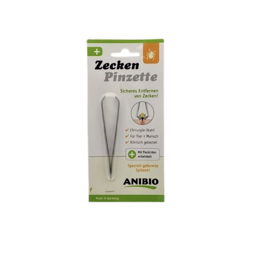 ANIBIO Zeckenpinzette / Zeckenzange Zecken entfernen ziehen Pinzette