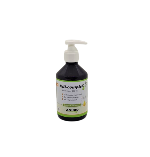 Anibio Fell-Complex 4 300ml naturrein Bio-Öl BARF Nahrungsergänzung Fellpflege