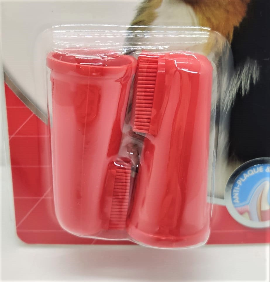 Beaphar Finger Toothbrush, Finger-Zahnbürste für Hunde und Katzen, Inhalt 2 Stück