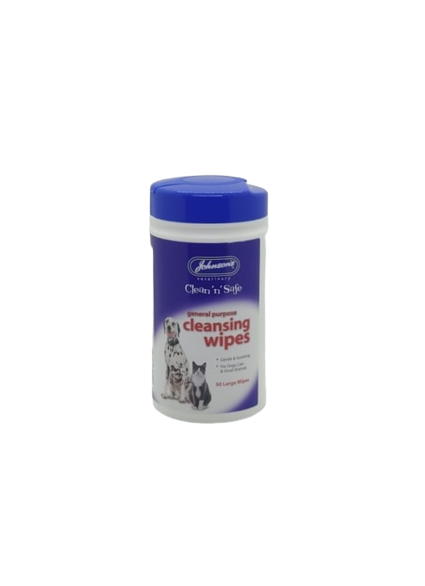 Johnson’s Veterinary Clean‘ n‘ Safe 50 Tücher Fell-Allzweckreinigungstücher