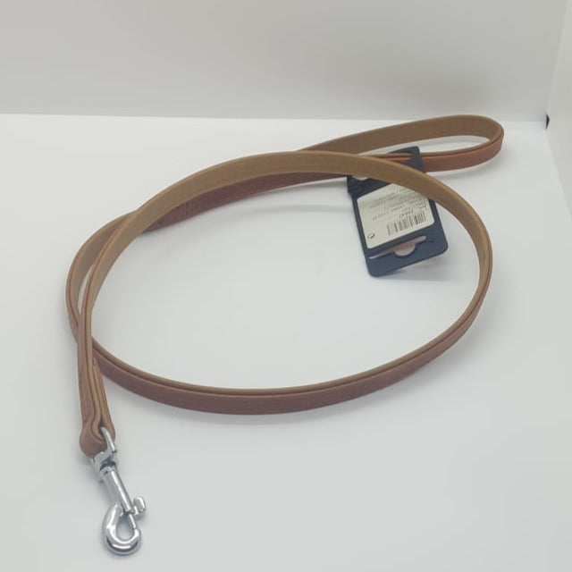 Karlie Führleine Gaucho Hirschleder Braun, supersoft, atmungsaktiv Hundeleine 200 cm - 100 cm