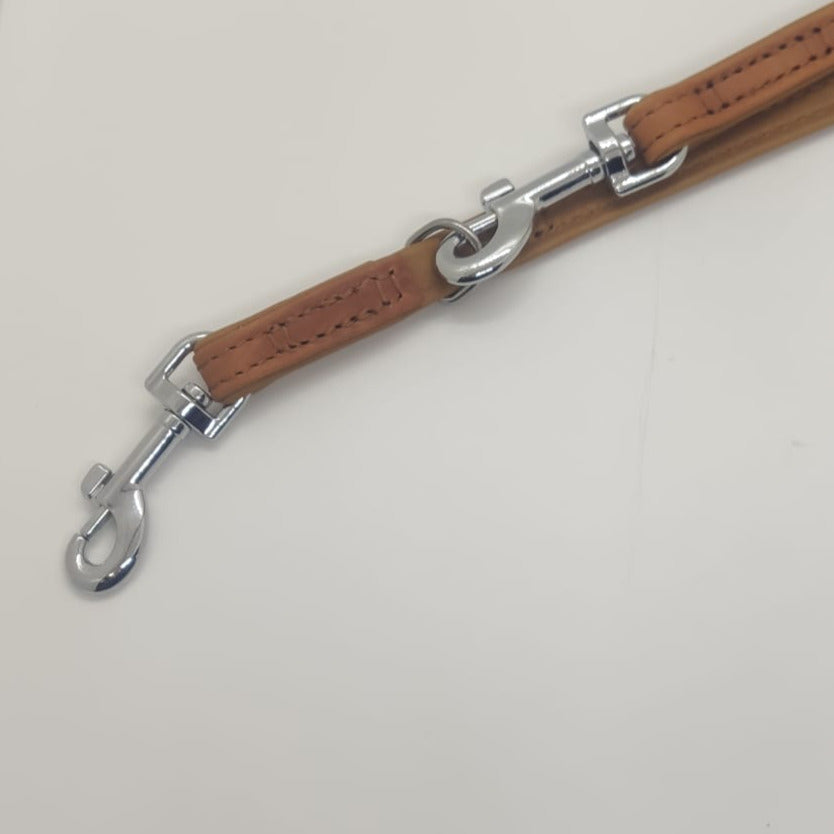 Karlie Führleine Gaucho Hirschleder Braun, supersoft, atmungsaktiv Hundeleine 200 cm - 100 cm