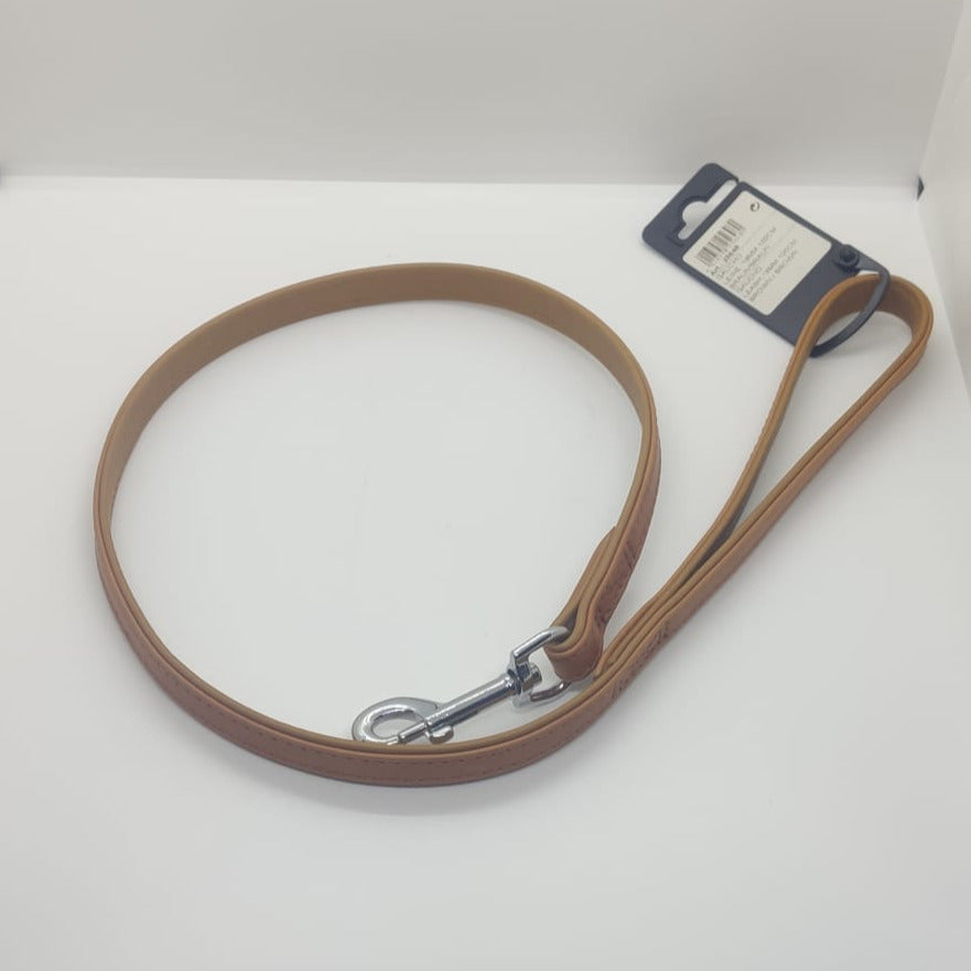 Karlie Führleine Gaucho Hirschleder Braun, supersoft, atmungsaktiv Hundeleine 200 cm - 100 cm