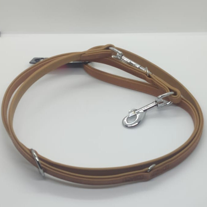 Karlie Führleine Gaucho Hirschleder Braun, supersoft, atmungsaktiv Hundeleine 200 cm - 100 cm