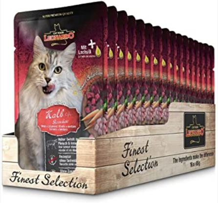 LEONARDO Frischebeutel Finest Selection 16x 85g  Nassfutter Katzenfutter