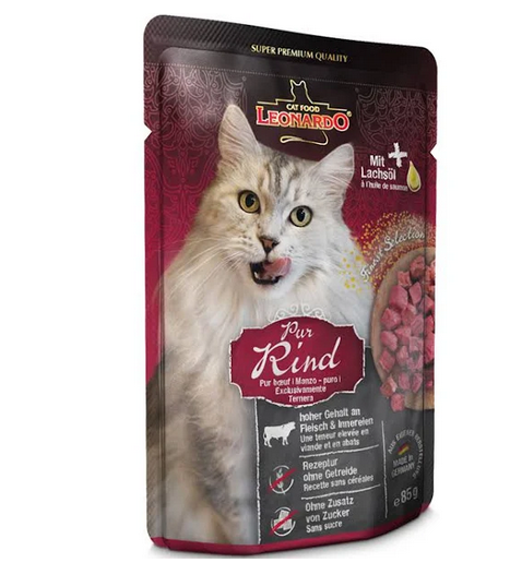 LEONARDO Frischebeutel Finest Selection 16x 85g  Nassfutter Katzenfutter