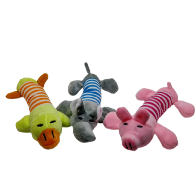 Plüschtier mit Squeaker Quietschespielzeug Stofftier Hundespielzeug