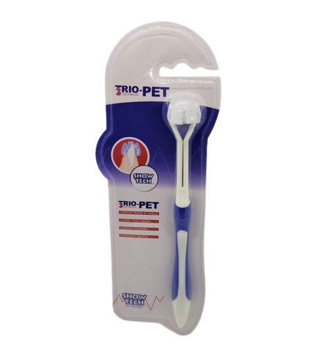 Show Tech Trio-Pet Toothbrush, Tierzahnbürste Trio-Pet, Hundezahnbürste Katzenzahnbürste