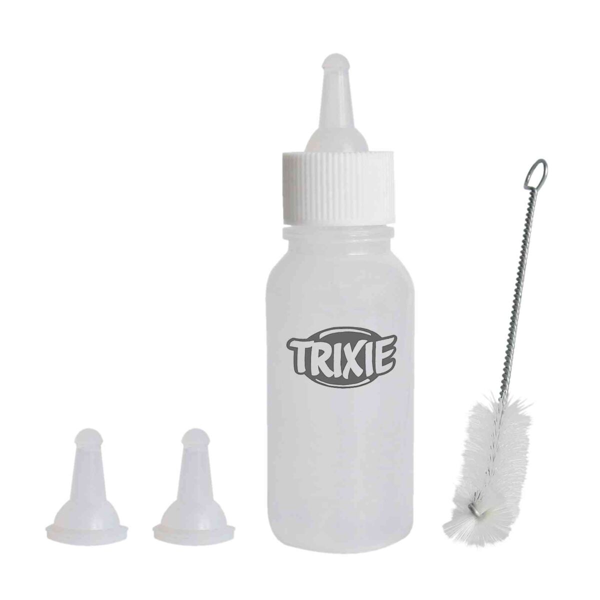 Trixie Saugflaschen Set - klein mit 3 Silikonsaugern, für Katzen und Welpen, 57ml