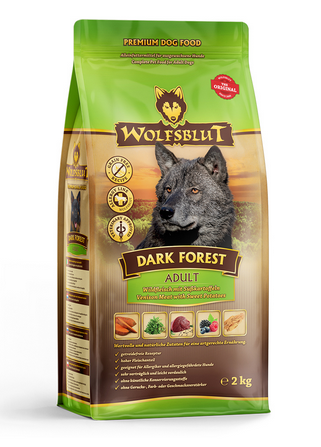 Wolfsblut Dark Forest Adult Wild Süßkartoffeln ohne Getreide gut verträglich