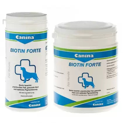 Canina Biotin Forte Tabletten Ergänzungsfuttermittel für Hunde, verbessert die Fellqualität