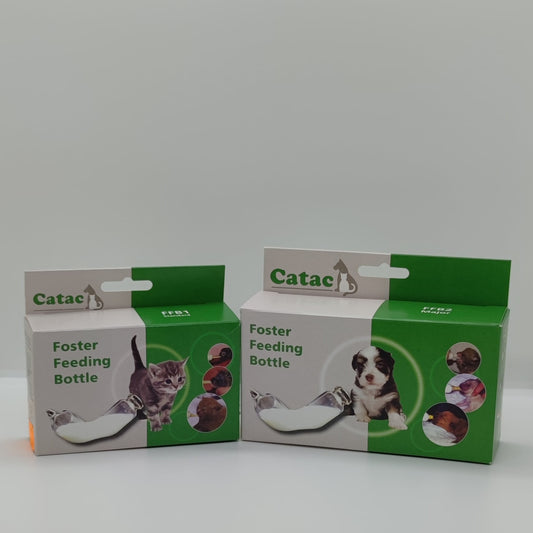 Catac Foster Feeding Bottle, Aufzuchtflasche für Kitten, Welpen, Wildtiere