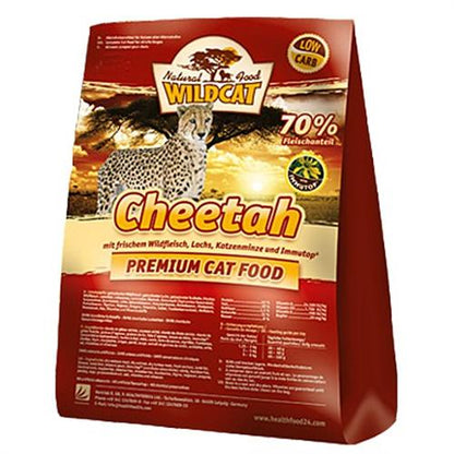 Wildcat Cheetha - Wildfleisch und Lachs, Trockenfutter getreidefrei, 70% Fleischanteil
