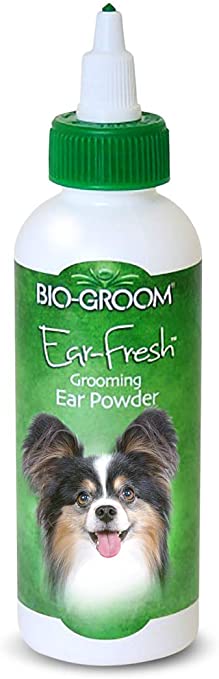 Bio Groom Ear Fresh Ear Powder, Ohrenpuder, Zupfhilfe zur Haarentfernung Hundeohren