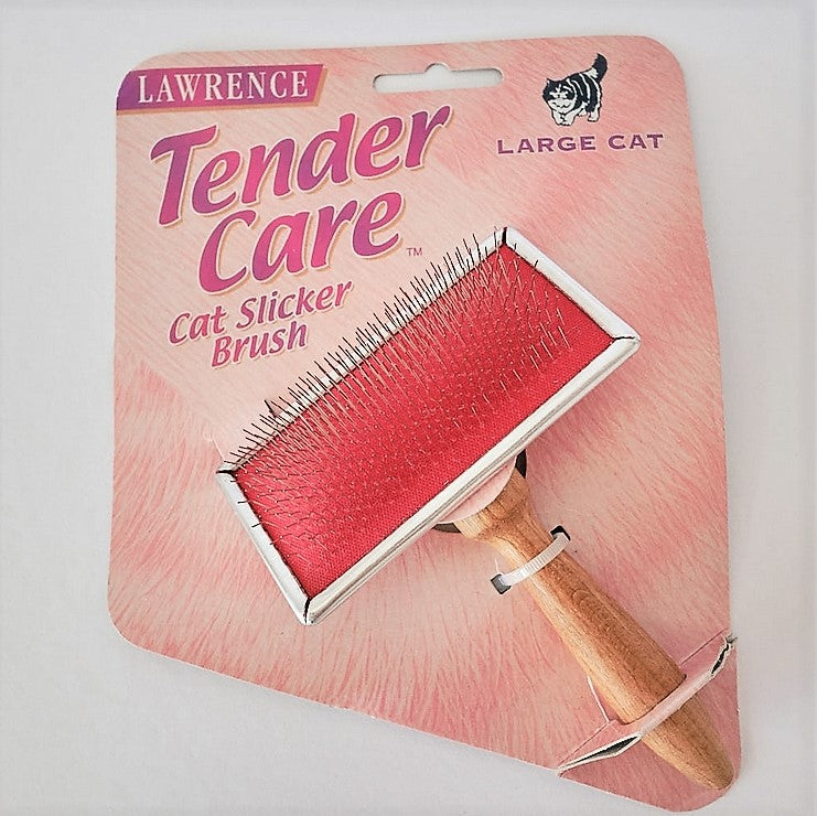 Lawrence Tender Care Cat Slicker Brush - Profi Zupfbürsten für Katzen, Hunde, Haustiere