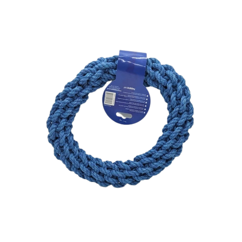 Happy Pets Nuts for Knots Spieltau Ring Knoten Hundespielzeug Hundetau Knoten