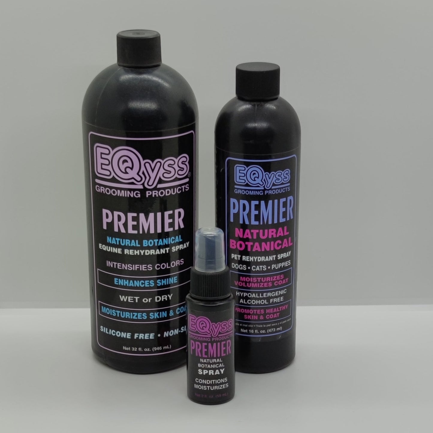 Eqyss Premier Spray - feuchtigkeitsspendendes und pflegendes Haustier Fellspray