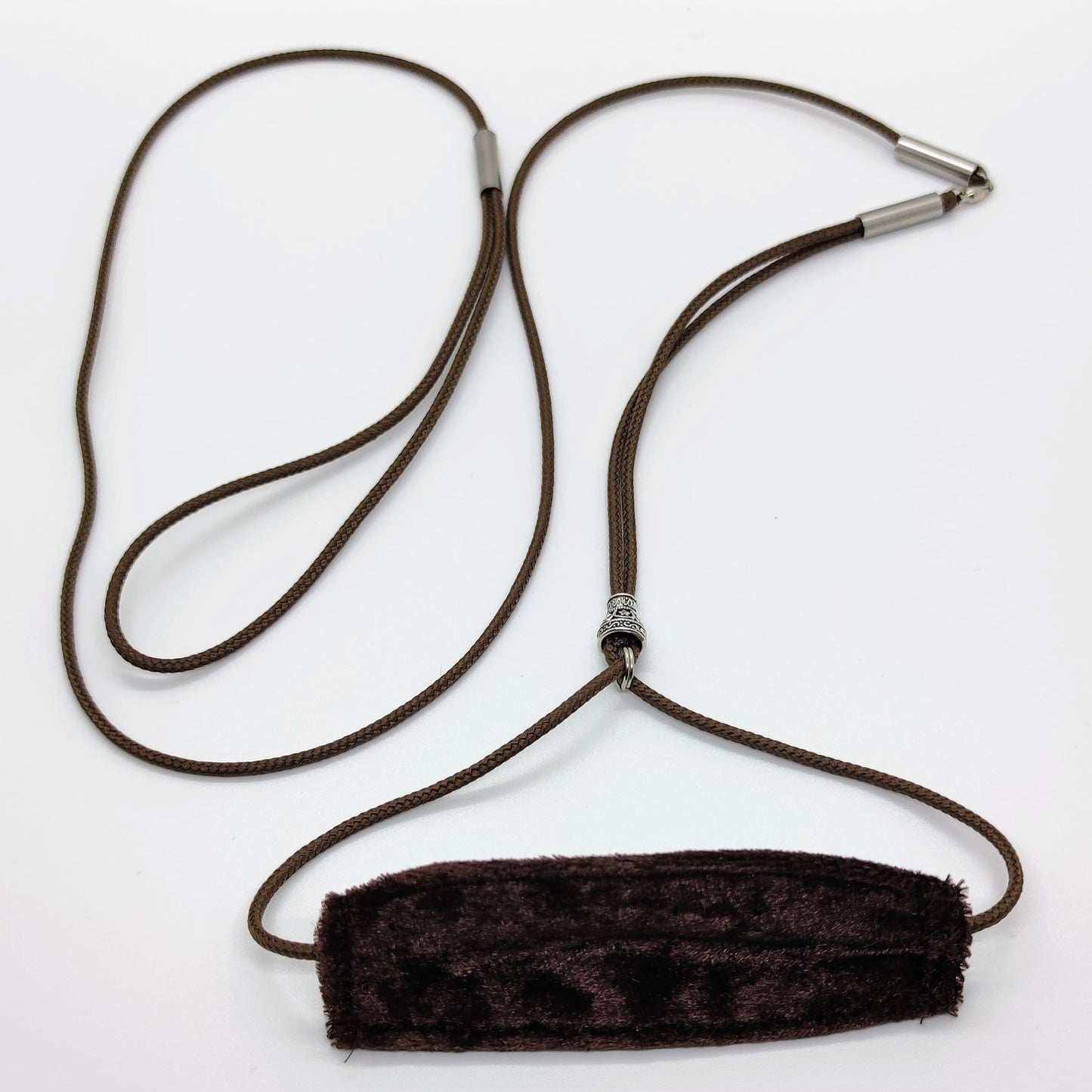 Welkas Hunde-Showleine 3mm mit Kehlkopfschutz für Ausstellung und Welpentraining