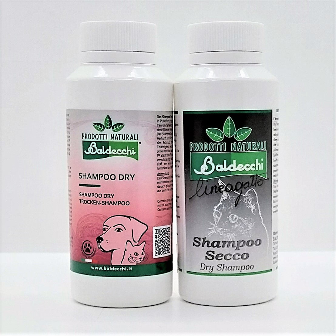 Baldecchi Shampoo a Secco, Shampoo Dry, Trockenshampoo Puder für Hund und Katze, 100g