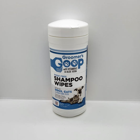 Groomers-Goop Shampoo Wipes, Shampoo Reinigungstücher für Haustiere, 40 Stück