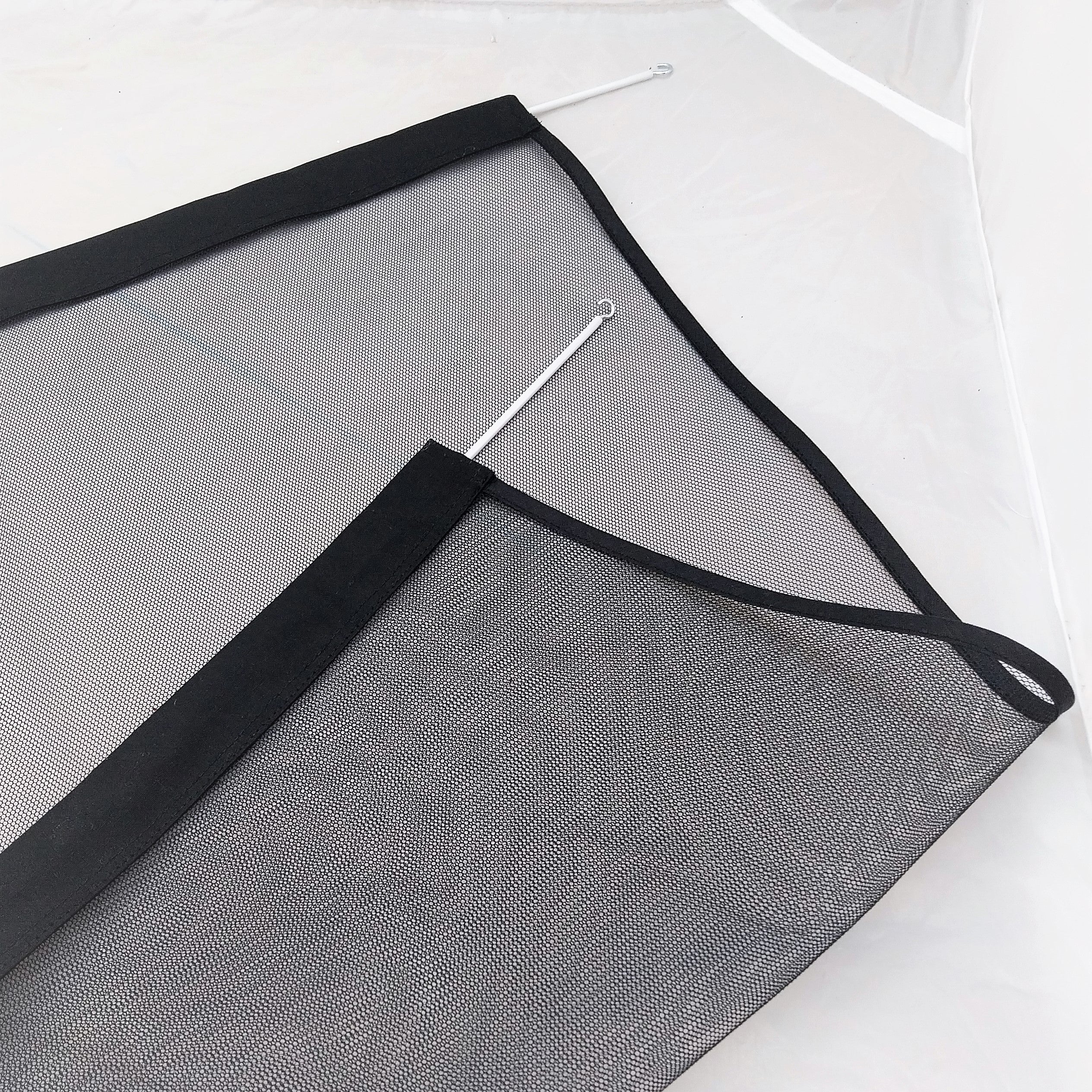 Käfignetz, Schutznetz 70X70cm und 140X70cm, Käfigschutznetz mit Spannfixeinzug für die Katzenshow