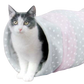Trixie Spieltunnel Fleece mit Punkten Katzentunnel Hundetunnel