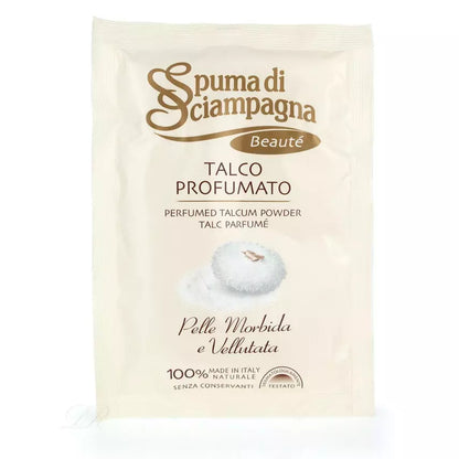 Spuma di Sciampagna italienischer Babypuder Vanillepuder Talkumpuder