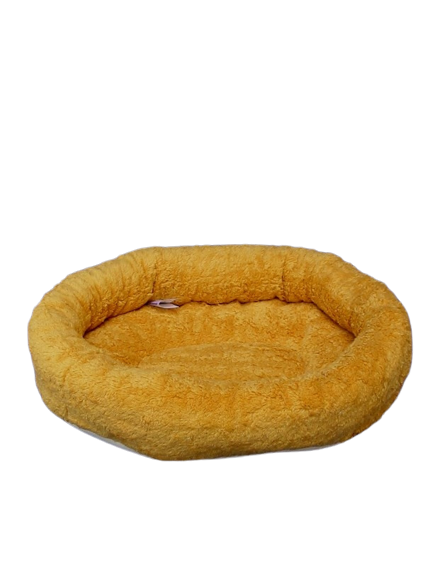 Welkas Bett rund niedriger Rand, Katzenbett, Hundebett, Kuschelbett Baumwolle