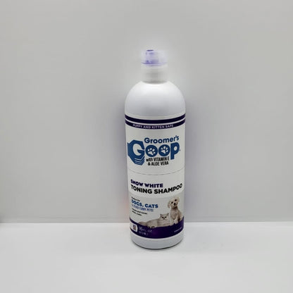 Groomer's Goop Snow White Toning Shampoo, Snow White Toning Conditioner, 473ml